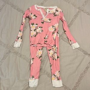 TBBC Beaufort Bonnet pj set pink floral size 4T